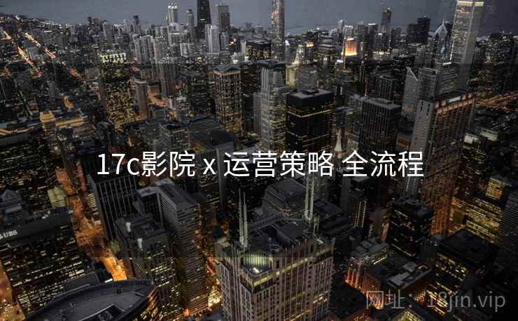 17c影院 x 运营策略 全流程  第1张